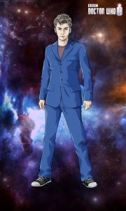 First Tenth Doctor art in the game without glasses